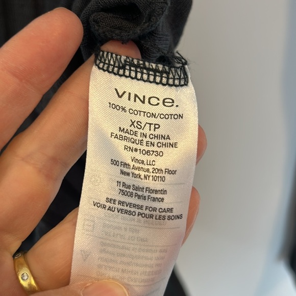 Vince Polo Ribbed Button Up Thong Bodysuit Black - Picture 8 of 9